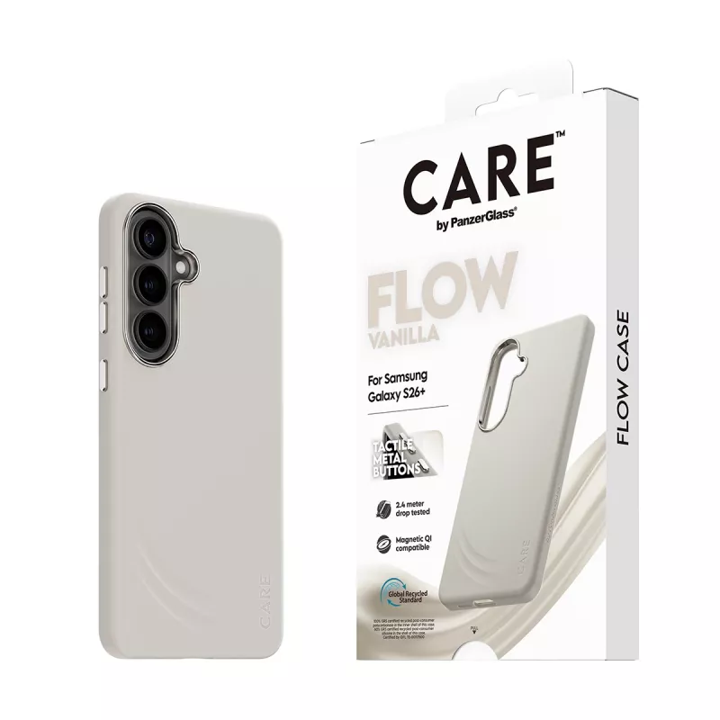 PanzerGlass CARE™ by ® Flow Case Vanilla Qi Samsung Galaxy S26+