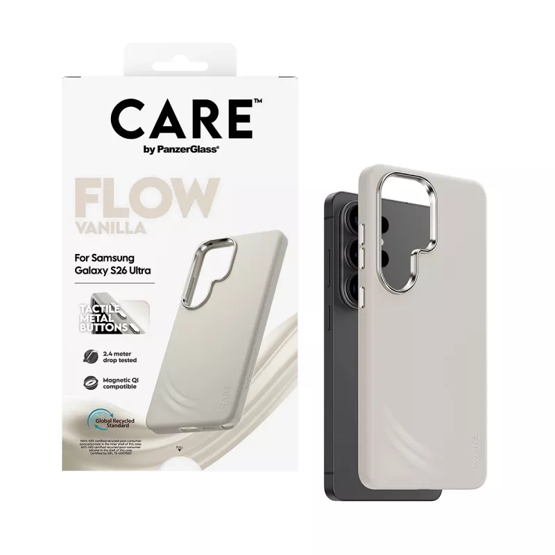 PanzerGlass CARE™ by ® Flow Case Vanilla Qi Samsung Galaxy S26 Ultra