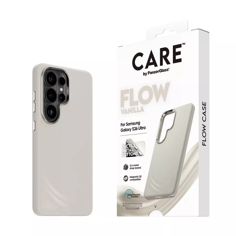 PanzerGlass CARE™ by ® Flow Case Vanilla Qi Samsung Galaxy S26 Ultra