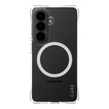 Suojakotelo PanzerGlass CARE Samba läpinäkyvä valkoinen Qi Samsung Galaxy S26