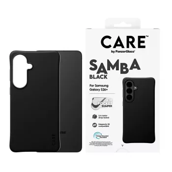 PanzerGlass CARE™ by ® Samba Case musta Qi Samsung Galaxy S26+