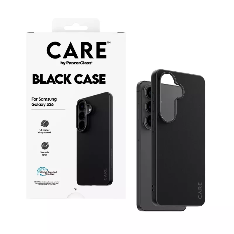 TPU-suojakotelo PanzerGlass CARE™ Samsung Galaxy S26 – musta