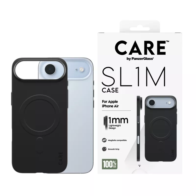 Suojakotelo PanzerGlass CARE SL1M MagSafe-yhteensopiva Apple iPhone Air, musta