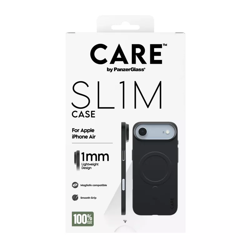 Suojakotelo PanzerGlass CARE SL1M MagSafe-yhteensopiva Apple iPhone Air, musta
