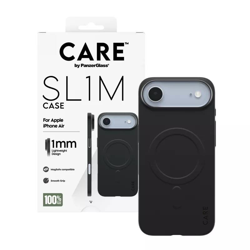 Suojakotelo PanzerGlass CARE SL1M MagSafe-yhteensopiva Apple iPhone Air, musta