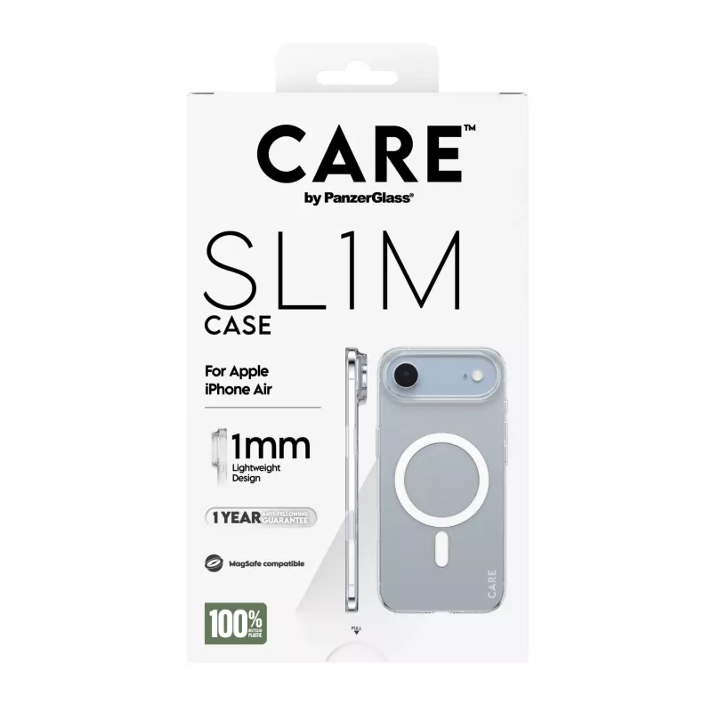 PanzerGlass CARE SL1M kotelo läpinäkyvä MagSafe-yhteensopiva Apple iPhone Air