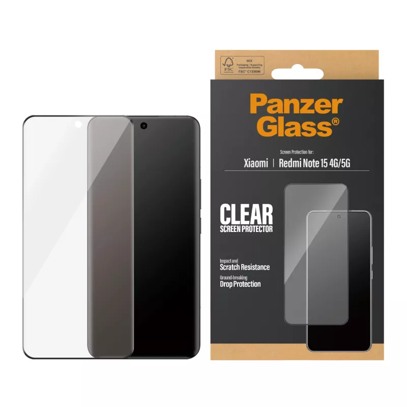 PanzerGlass® näytönsuoja Xiaomi Redmi Note 15 4G | 5G | Ultra-Wide Fit