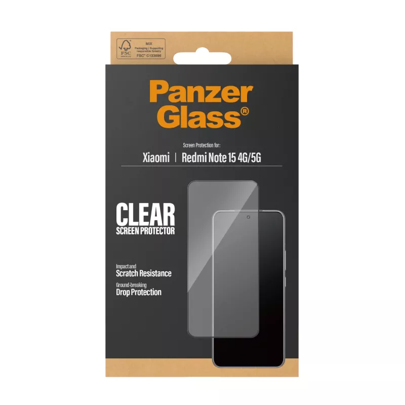 PanzerGlass® näytönsuoja Xiaomi Redmi Note 15 4G | 5G | Ultra-Wide Fit