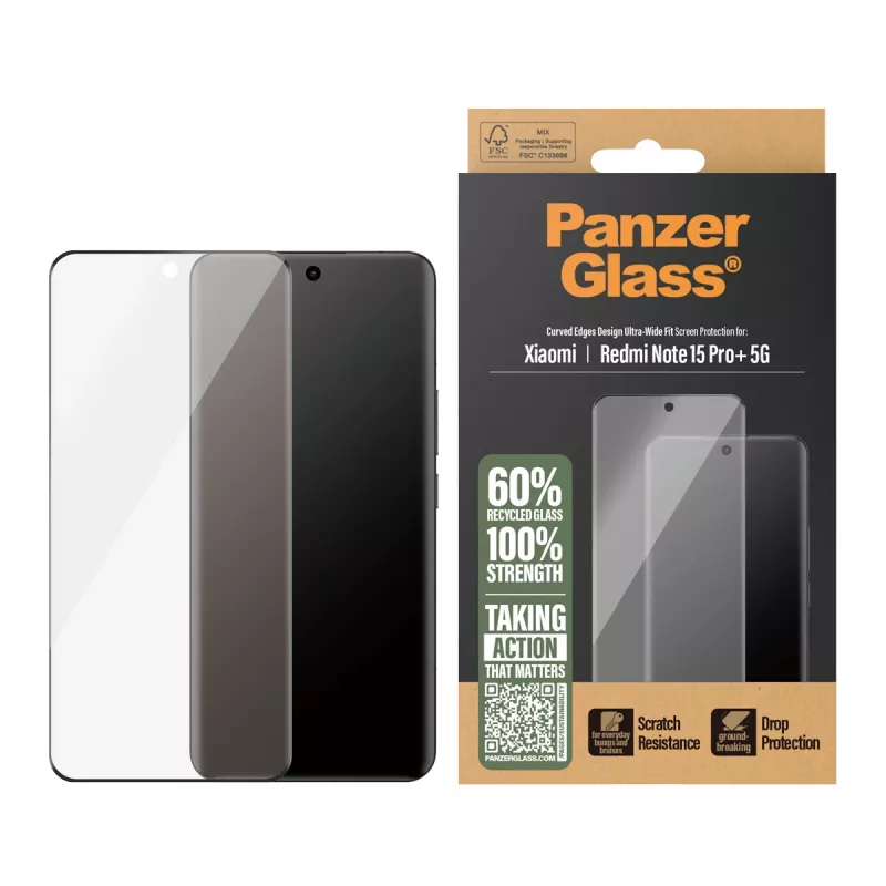PanzerGlass® näytönsuoja Xiaomi Redmi Note 15 Pro+ 5G | Ultra-Wide Fit