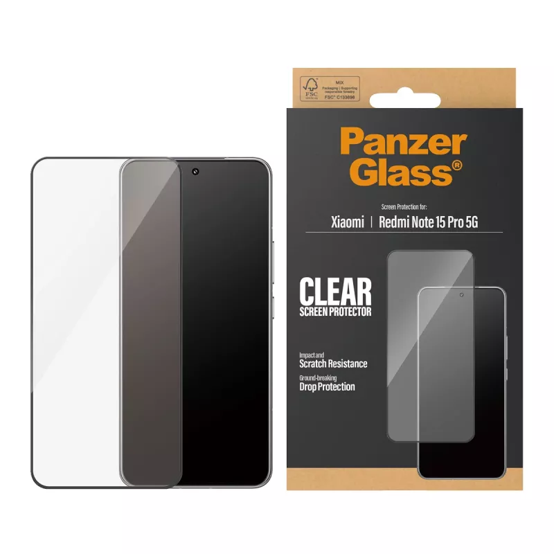 PanzerGlass ® näytönsuoja Xiaomi Redmi Note 15 Pro 5G | Ultra-Wide Fit