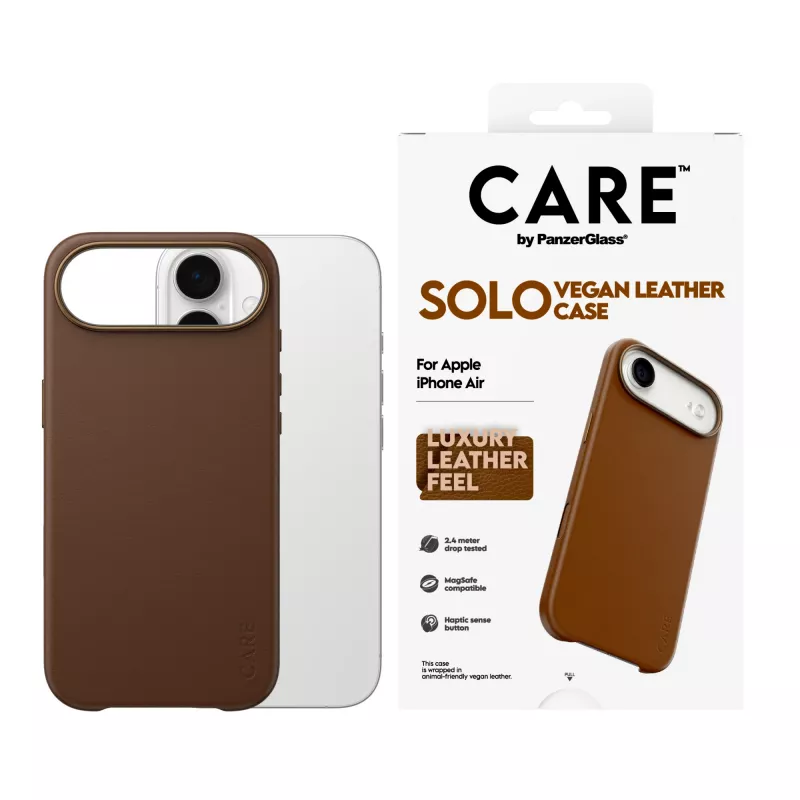 PanzerGlass CARE Solo Case Apple iPhone Air, ruskea, kotelo