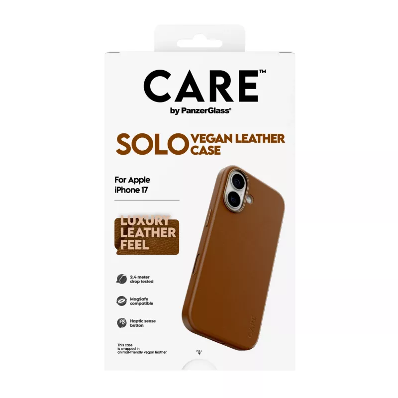 Suojakotelo PanzerGlass CARE Solo iPhone 17, ruskea