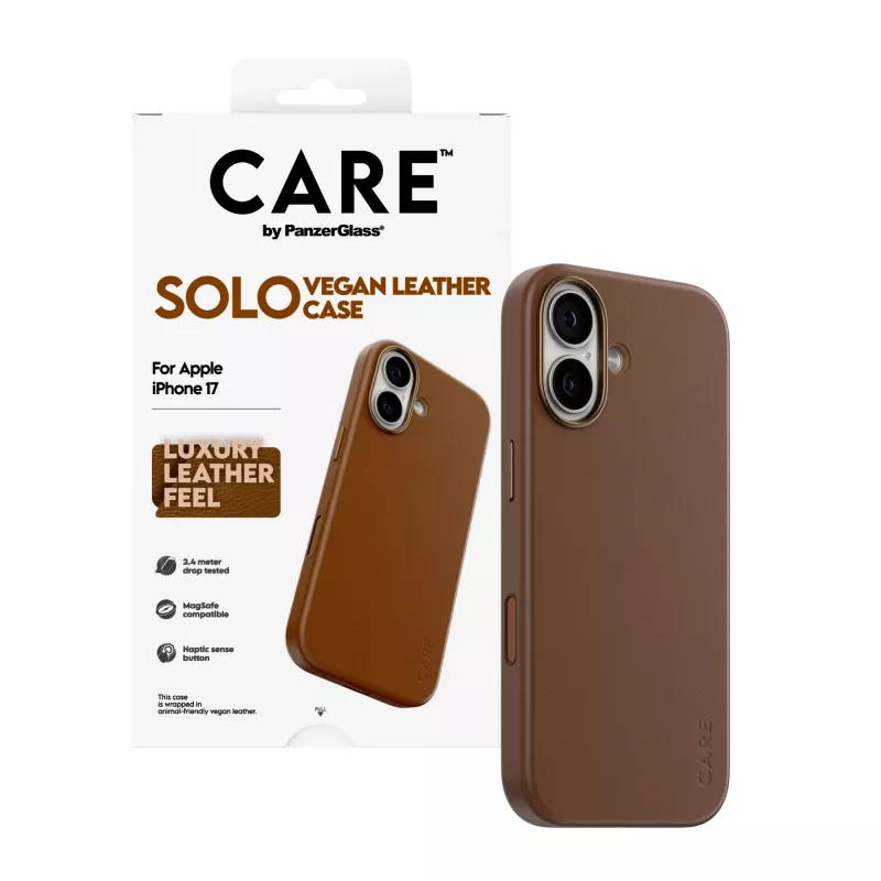 Suojakotelo PanzerGlass CARE Solo iPhone 17, ruskea