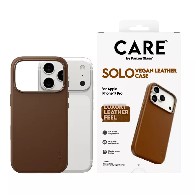 PanzerGlass CARE Solo kotelo ruskea Apple iPhone 17 Pro