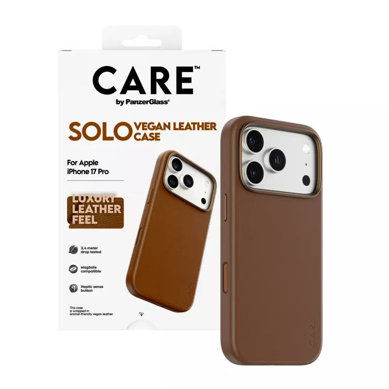 PanzerGlass CARE Solo kotelo ruskea Apple iPhone 17 Pro