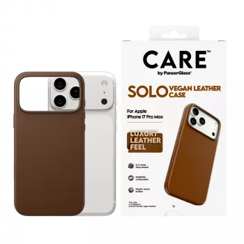 Puhelinkotelo PanzerGlass CARE Solo Case ruskea Apple iPhone 17 Pro Max, kotelo, ruskea