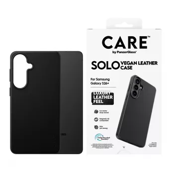 Suojakotelo PanzerGlass CARE Solo Case Samsung Galaxy S26+ – musta, yhteensopiva Galaxy S26+:n kanssa
