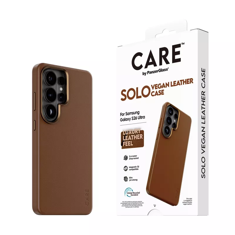 PanzerGlass CARE™ by ® Solo Case ruskea Qi Samsung Galaxy S26 Ultra