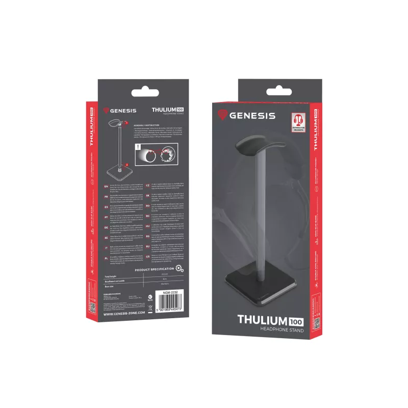 Kuuloketeline GENESIS NGM-2232 ABS alumiini TPU musta harmaa