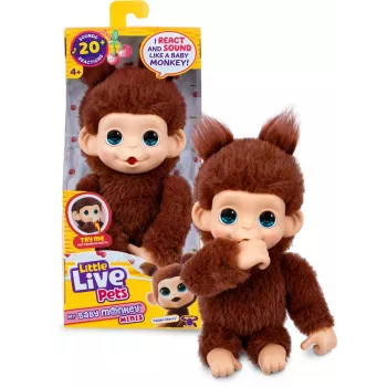 Moose Toys Little Live Pets My Baby Monkey 'Chikki Cherry', poika/tyttö, 2 vuosi/vuotta, äänellä