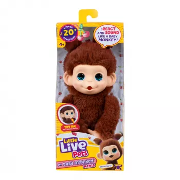 Moose Toys Little Live Pets My Baby Monkey 'Chikki Cherry', poika/tyttö, 2 vuosi/vuotta, äänellä