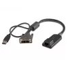 Vertiv Avocent MPUIQ-VMCDV KVM-liitinsovitin DVI, USB 2.0 musta