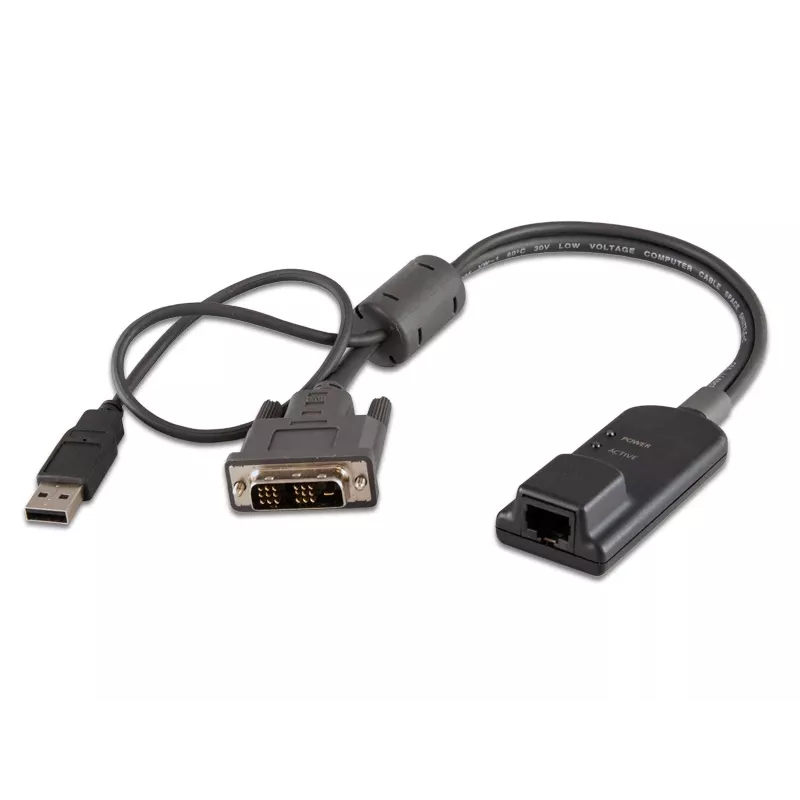 Vertiv Avocent MPUIQ-VMCDV KVM-liitinsovitin DVI, USB 2.0 musta
