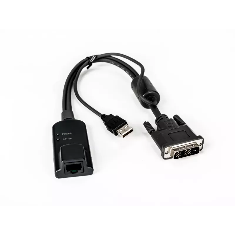 Vertiv Avocent MPUIQ-VMCDV KVM-liitinsovitin DVI, USB 2.0 musta
