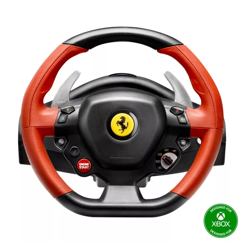 Thrustmaster Ferrari 458 Spider musta, punainen USB ratti + polkimet Xbox One