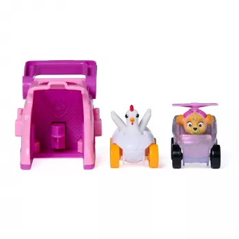 PAW Patrol Skye Pup Squad laukaisimet ja Chickaletta-ajoneuvo 2 kpl pakkaus, lelu pojille ja tytöille 3-vuotiaasta alkaen