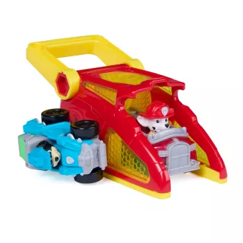 PAW Patrol Marshall Pup Squad laukaisimet ja Rex-ajoneuvo 2 kpl pakkaus, lastenlelu pojille ja tytöille 3-vuotiaasta alkaen