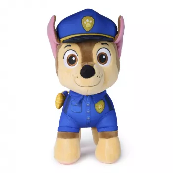 PAW Patrol: Search and Rescue Chase, pehmolelu taskulampun lisävarusteella, esikoululelu, lastenlelu pojille ja tytöille, yli 3-vuotiaille, 25,4 cm