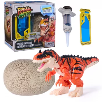 Primal Hatch Hybrid Hatchers lelu-dinosaurus & muna, salaperäinen mini-dino-olento, lastenlelu pojille & tytöille 5-vuotiaasta alkaen, mallit voivat vaihdella