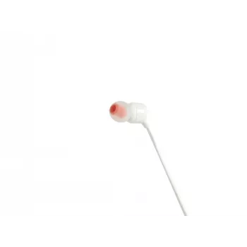 JBL Tune 110 WHITE, johdollinen, 20 - 20000 Hz, musiikki, kuulokemikrofoni, valkoinen