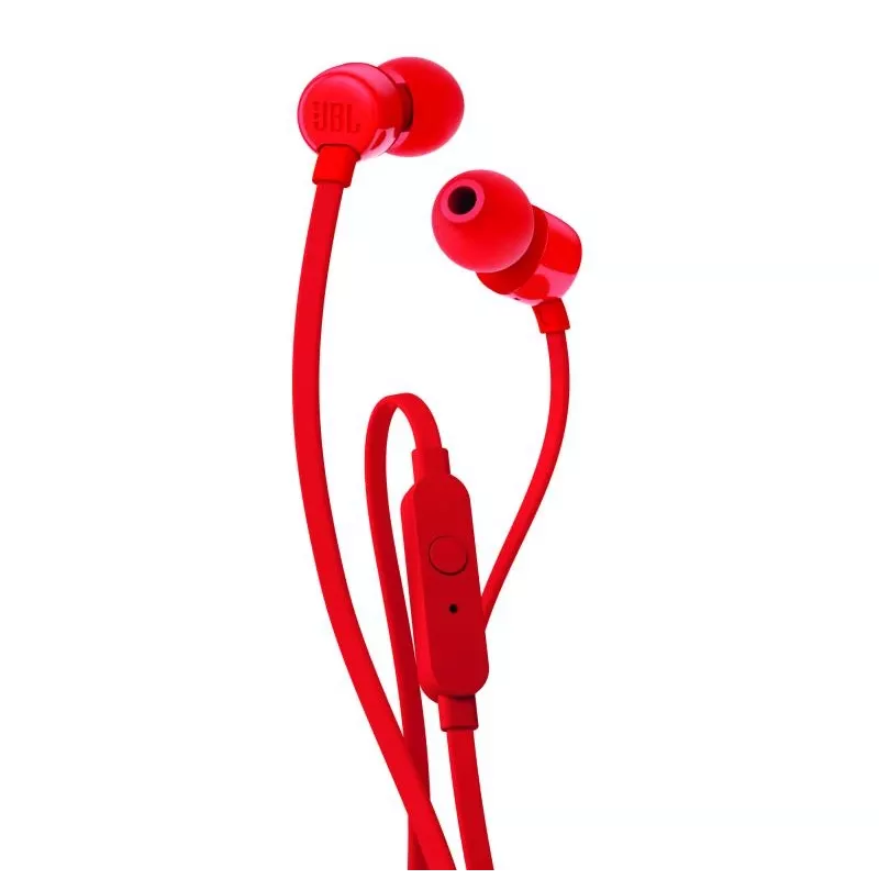 JBL T110 kuulokemikrofoni johdollinen in-ear puhelut/musiikki punainen