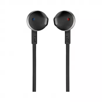 JBL Tune 205 musta, johdollinen, 20 - 20000 Hz, puhelut/musiikki, 14,3 g, kuulokemikrofoni, musta