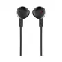 JBL Tune 205 musta, johdollinen, 20 - 20000 Hz, puhelut/musiikki, 14,3 g, kuulokemikrofoni, musta