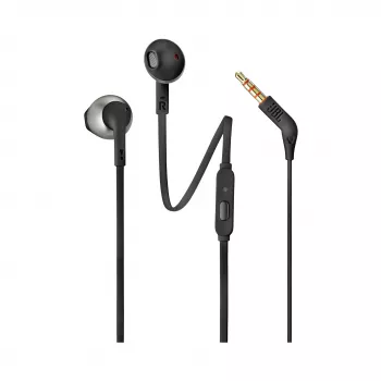 JBL Tune 205 musta, johdollinen, 20 - 20000 Hz, puhelut/musiikki, 14,3 g, kuulokemikrofoni, musta