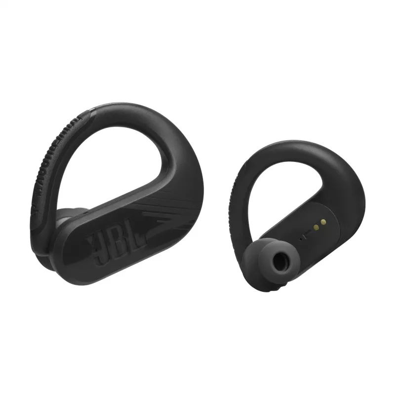 JBL Endurance Peak 3 musta kuulokemikrofoni True Wireless Stereo (TWS) korvakoukku puhelut/musiikki/urheilu/arkikäyttö USB Type-C Bluetooth latausteline