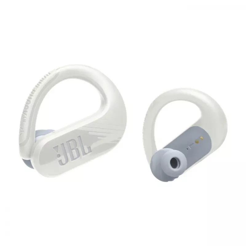 JBL Endurance PEAK 3 kuulokemikrofoni True Wireless Stereo (TWS) korvakoukku puhelut/musiikki/urheilu/arkikäyttö USB Type-C Bluetooth latausteline valkoinen
