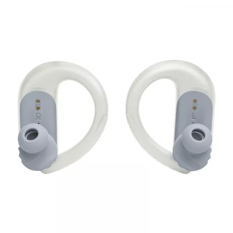 JBL Endurance PEAK 3 kuulokemikrofoni True Wireless Stereo (TWS) korvakoukku puhelut/musiikki/urheilu/arkikäyttö USB Type-C Bluetooth latausteline valkoinen