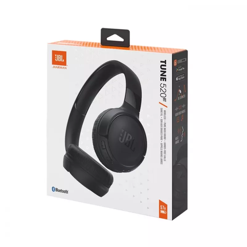 JBL Tune 520 BT kuulokemikrofoni langaton panta puhelut/musiikki USB Type-C Bluetooth musta