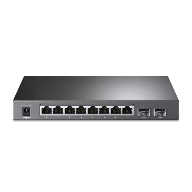 TP-Link JetStream 8-porttinen Gigabit Smart PoE+ kytkin 2 SFP-paikalla