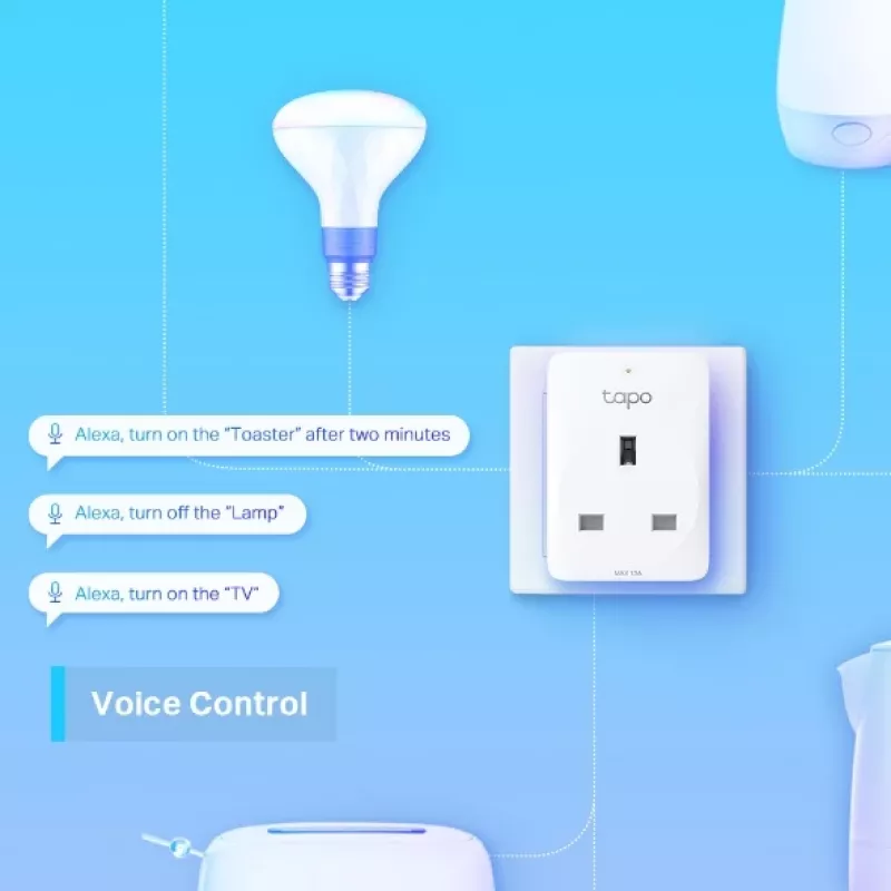 Älykäs Wi-Fi-pistorasia TP-Link Tapo Mini P100