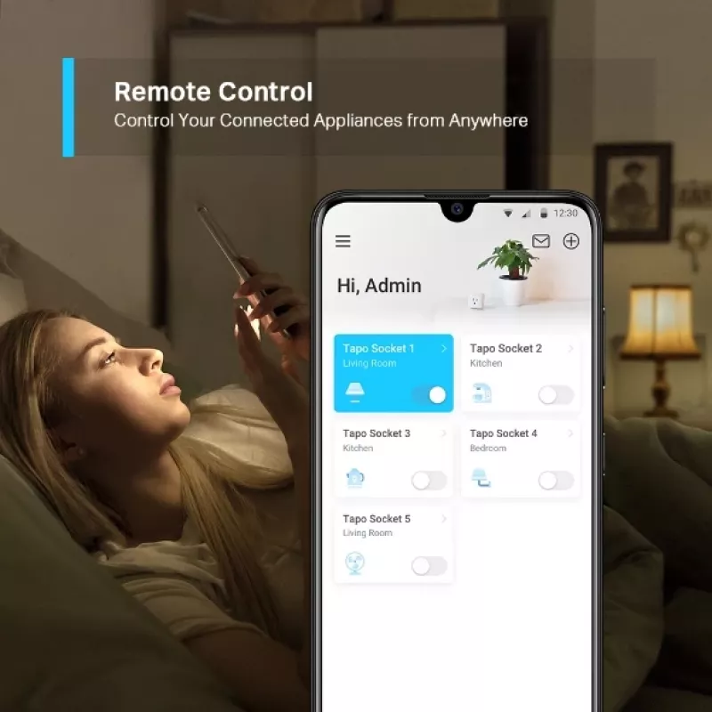 Älykäs Wi-Fi-pistorasia TP-Link Tapo Mini P100