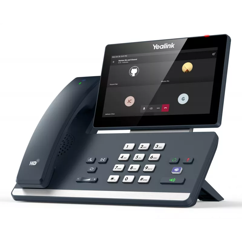 Yealink MP58-WH Microsoft Teams Edition, IP-puhelin, harmaa, langaton käsipuhelin, työpöytä, Android, Microsoft Teams
