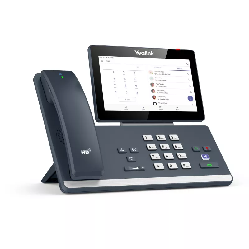Yealink MP58-WH Microsoft Teams Edition, IP-puhelin, harmaa, langaton käsipuhelin, työpöytä, Android, Microsoft Teams