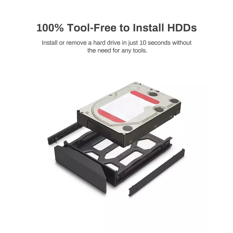 TerraMaster D4-320 levytaulukko pöytämalli musta 4 asemaa HDD SSD