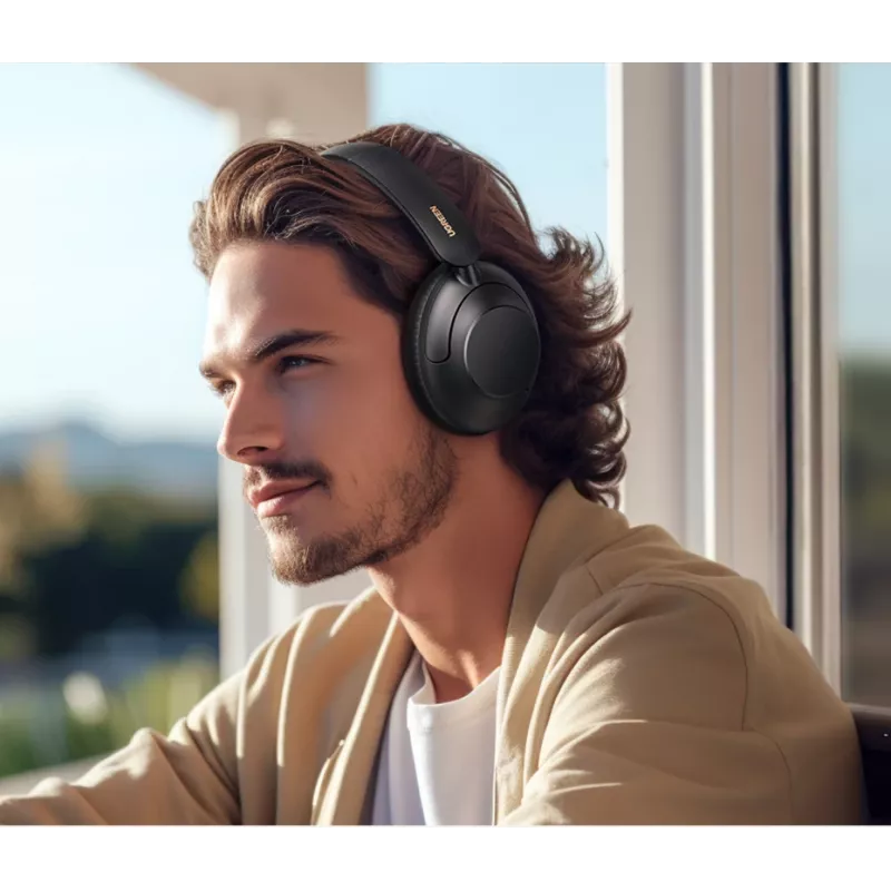 Ugreen HiTune Max5 kuulokemikrofoni johdollinen & langaton panta puhelut/musiikki Bluetooth musta