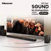 Soundbar Hisense AX5140Q 5.1.4 Dolby Atmos, 600 W RMS, langaton subwoofer 280 W, musta